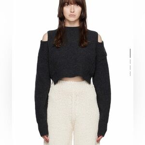 SYSTEM Charcoal Knit Sweater, size M, unworn with tag